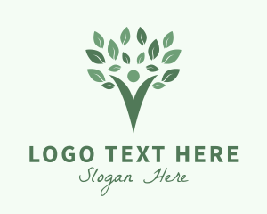 Healthy Living - Human Healthy Tree Lifestyle logo design