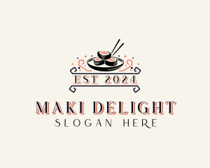 Maki - Sushi Japanese Restaurant logo design