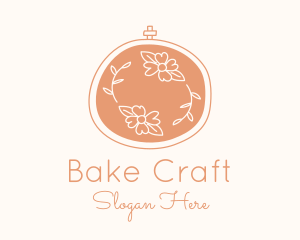 Floral Embroidery Craft logo design