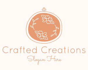 Floral Embroidery Craft logo design