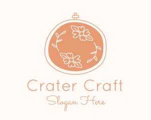 Floral Embroidery Craft logo design