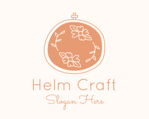 Floral Embroidery Craft logo design