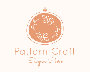 Floral Embroidery Craft logo design