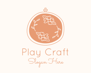 Floral Embroidery Craft logo design