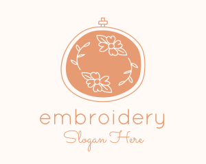 Floral Embroidery Craft logo design