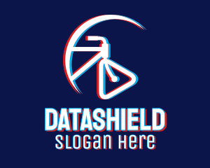 Cyber Space - Static Motion Biking logo design