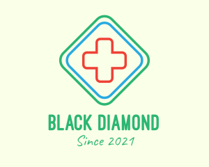 Diamond Medical Cross logo design