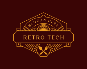 Retro Dining Restaurant  logo design