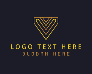 Golden - Gradient Gold Crypto logo design