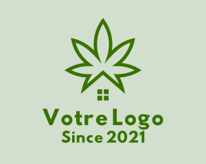 Marijuana Dispensary - Marijuana Plant House logo design