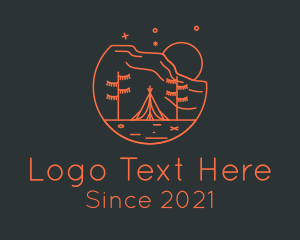 Tipi - Red Teepee Field Trip logo design