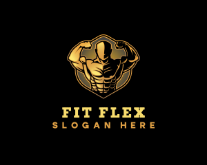 Fitness - Bicep  Muscle Training logo design