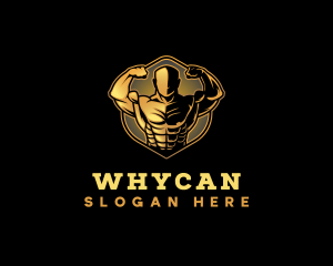 Muscle - Bicep  Muscle Training logo design