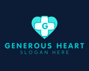 Medical Health Heart  logo design