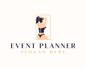 Female - Woman Erotic Lingerie logo design