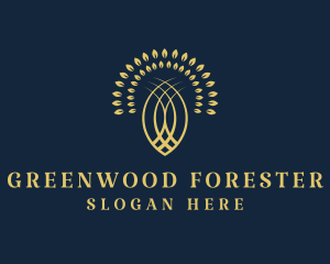 Elegant Wellness Tree  logo design