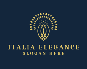 Elegant Wellness Tree  logo design