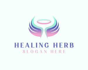 Wings Healing Angel logo design