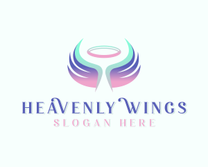 Wings Healing Angel logo design