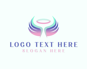 Heaven - Wings Healing Angel logo design