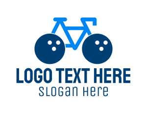 Cycling - Bowling Ball Bike logo design