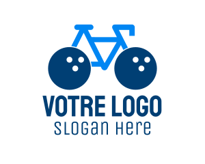 Sporting Goods - Bowling Ball Bike logo design