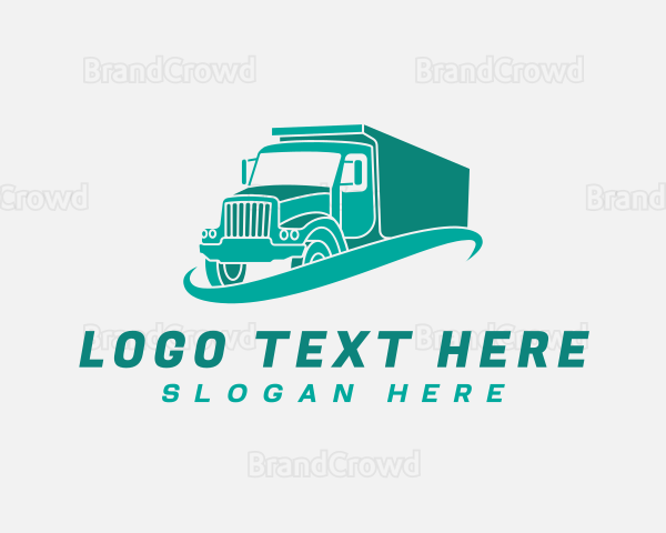 Truck Hauling Transport Logo