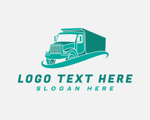 Truck - Truck Hauling Transport logo design