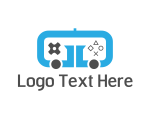 Gamestick - Blue Arcade Controller logo design
