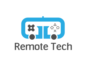 Remote - Blue Arcade Controller logo design