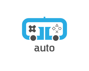 Joystick - Blue Arcade Controller logo design