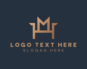 Seat - Furniture Chair Letter M logo design