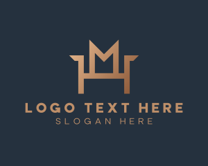 Interior Styling - Furniture Chair Letter M logo design