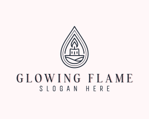 Candlelight - Spa Candlelight Decor logo design