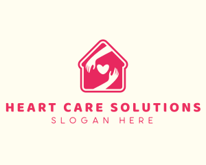 Hand Heart Shelter logo design