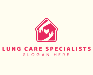 Hand Heart Shelter logo design