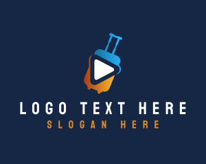 Vlog - Travel Media Vlog logo design