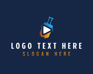 Vlog - Travel Media Vlog logo design