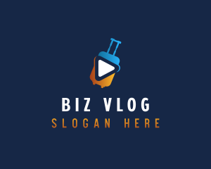 Vlog - Travel Media Vlog logo design