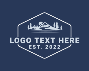 Mountain Climbing - Mountain Hike Camp logo design