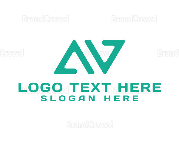 Letter AV Business Monogram Logo