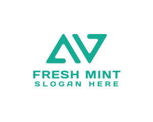 Mint - Letter AV Business Monogram logo design