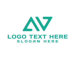 Letter AV Business Monogram Logo