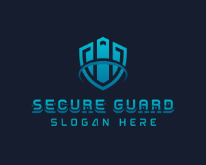 Cybersecurity - AI Shield Software logo design