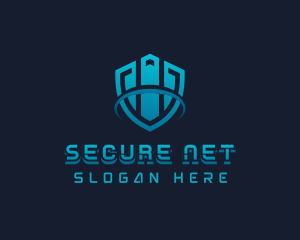 Cybersecurity - AI Shield Software logo design