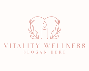 Candle Heart Wellness logo design