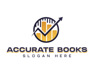 Bookkeeper - Financing Graph Growth logo design