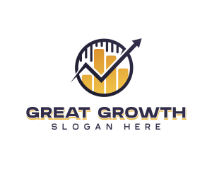 Financing Graph Growth logo design