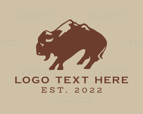 Wild Mountain Bison Logo