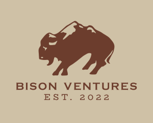 Wild Mountain Bison  logo design